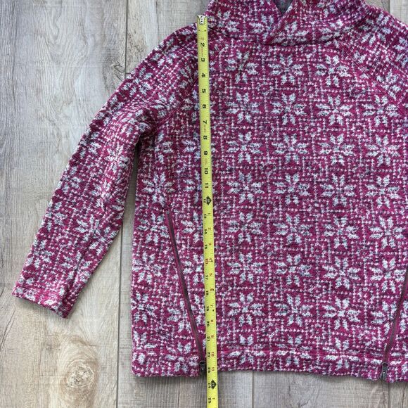 Talbots Womens Pink Hooded Sweater Size XP Winter Cozy Mature Leisure Ski Lodge - Picture 8 of 13